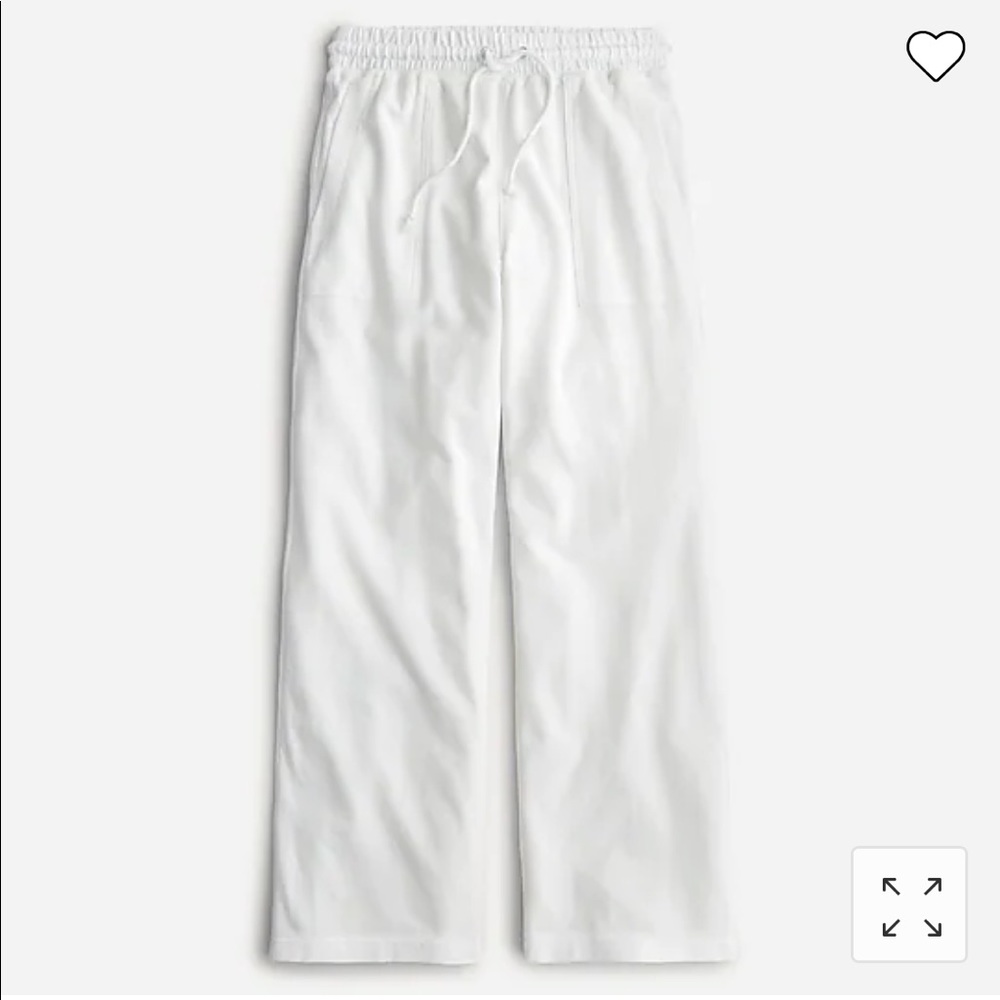 NWT White J. Crew magic rinse sweatpants XS